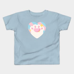 Pride & Paw 🐾 Cute Transgender White Toe bean 🏳️‍🌈 Kids T-Shirt